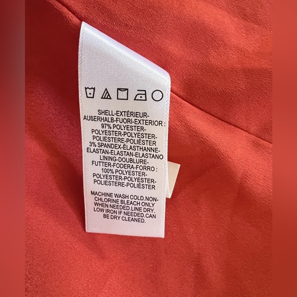 Dress The Population Bailey Off the Shoulder Sweetheart Neck Dress Poppy Size L - Picture 7 of 8